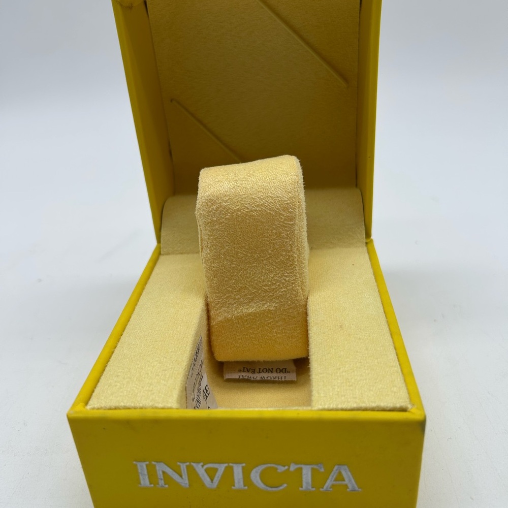 Invicta Authentic Yellow Watch Box Storage Presentation Display - Picture 6 of 11